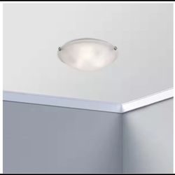 Bel Air Lighting Constellation 16 in. 3-Light Brushed Nickel Flush Mount Light