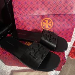 Tory Burch Leather Slides