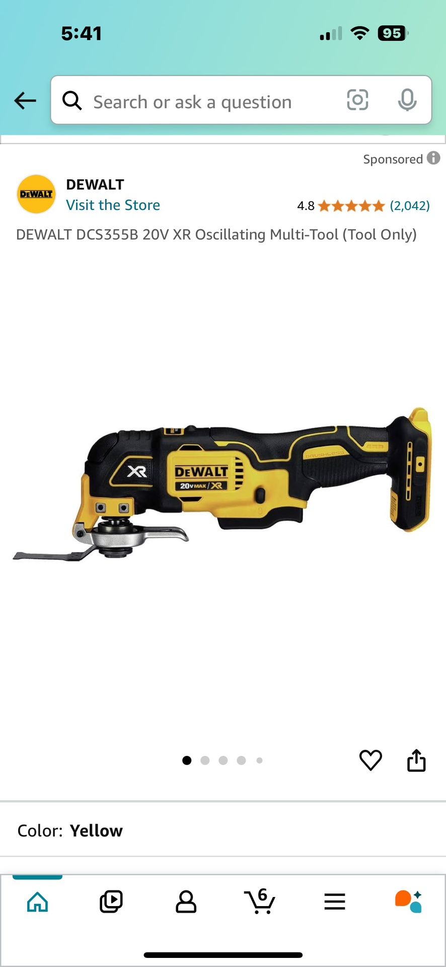 DeWalt Brushless Oscillating Multi-Tool (Model DCS355B)