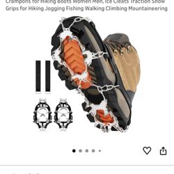 Stainless Steel spikes Crampons For Shoes 