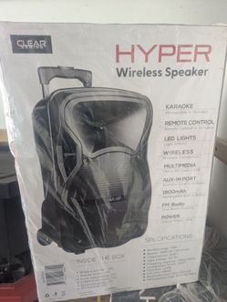 Hyper 15" Bluetooth speaker karaoke brand new