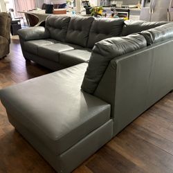 Gray Vinil Seccional 