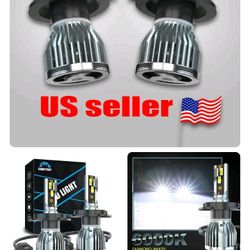 2x H4 9003 For Ski-Doo MXZ (contact info removed)-2007 Snowmobile 6000K LED Headlight Bulbs