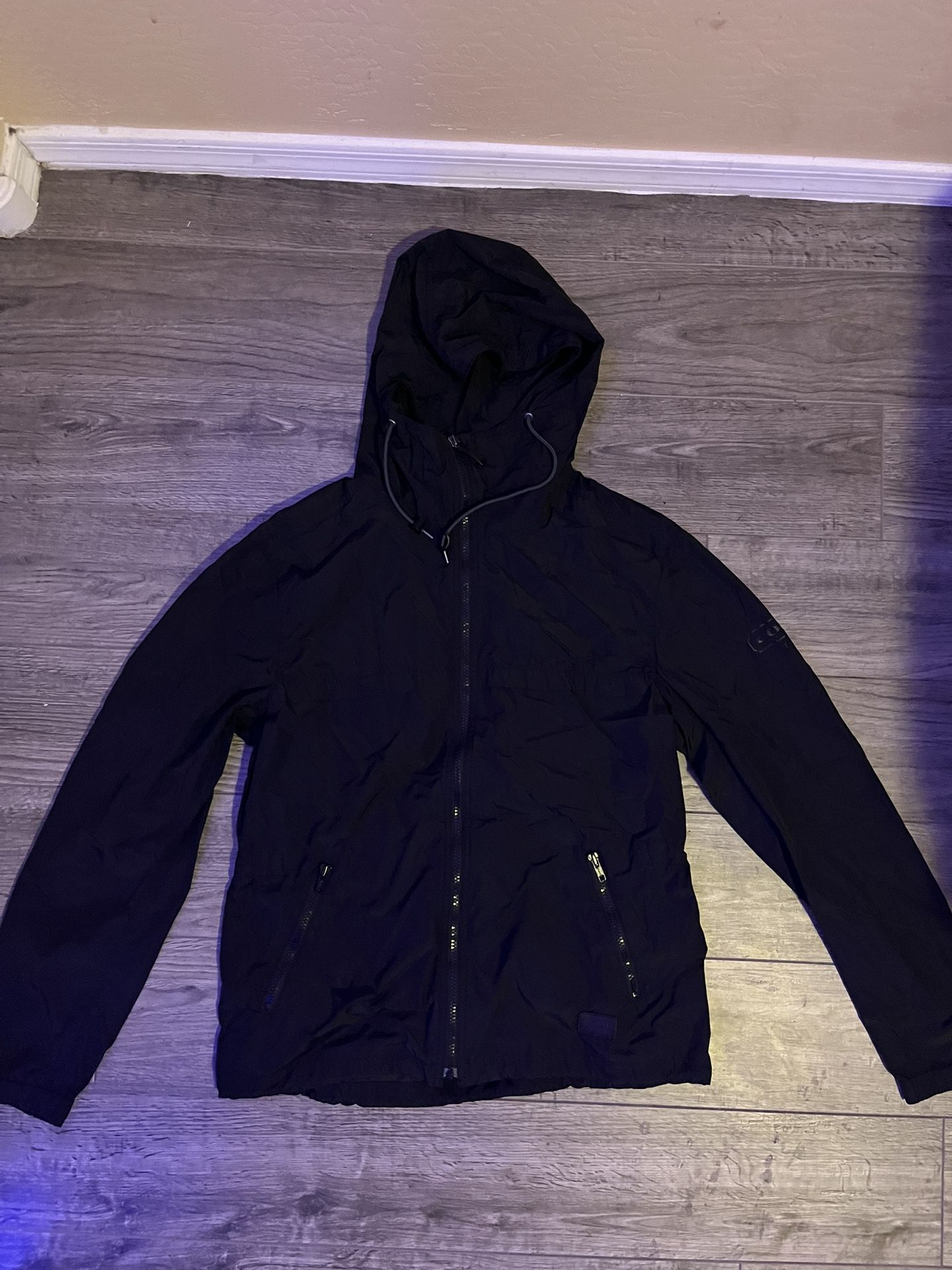 black coach wind breaker jacket