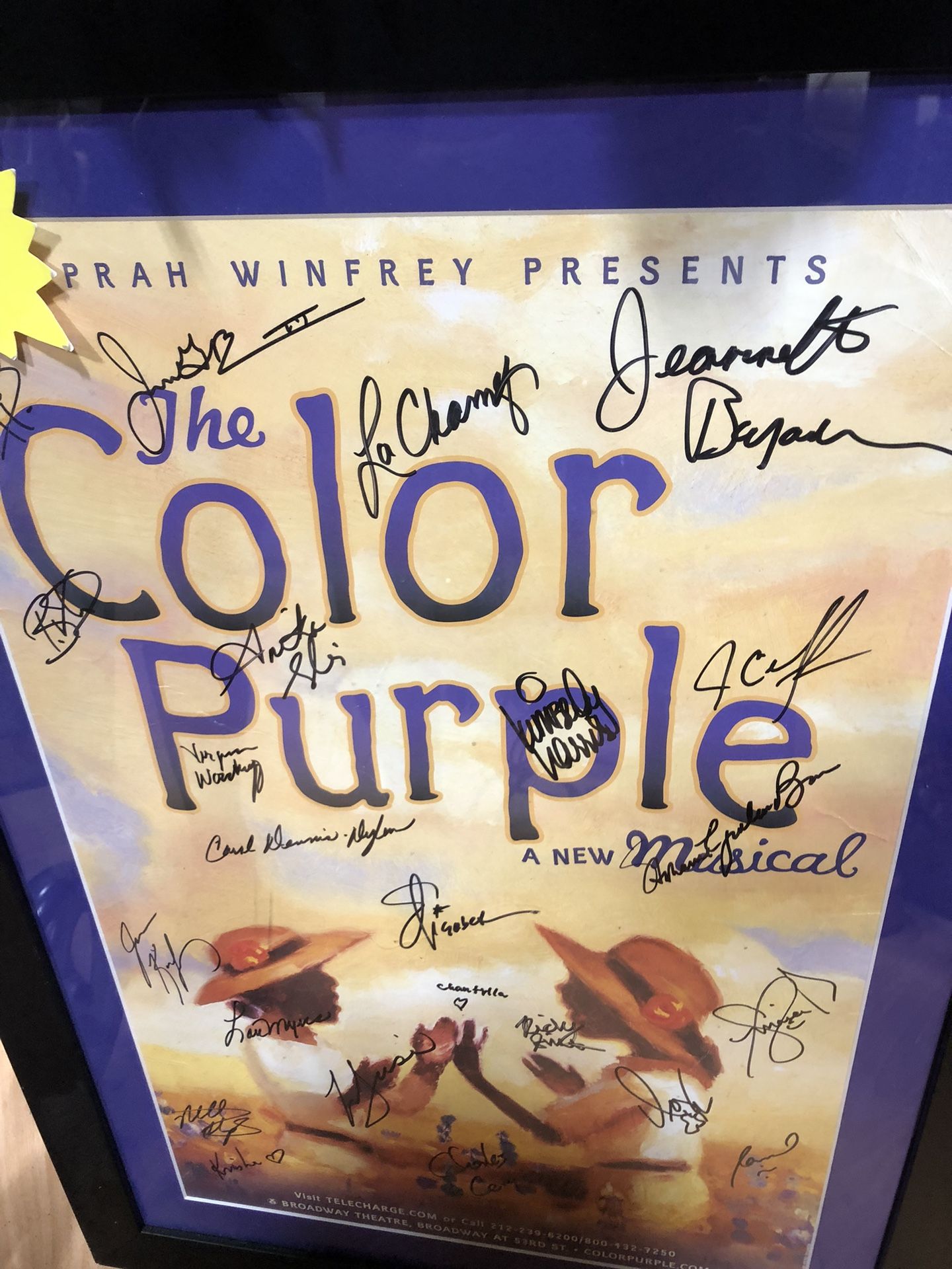 The Color Purple Signed Poster 