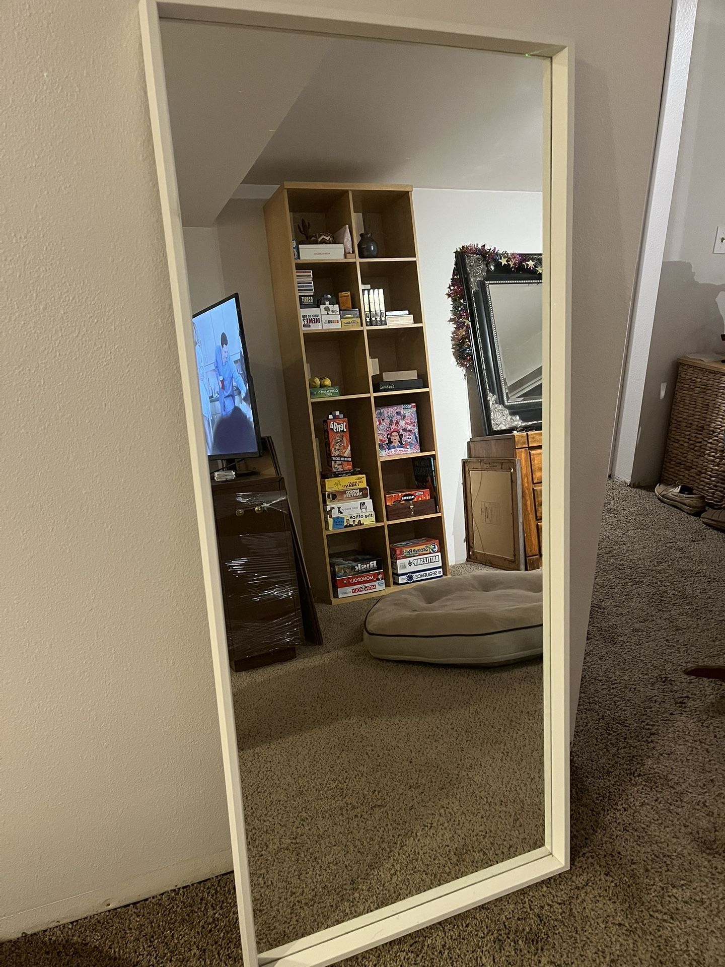Large White Mirror