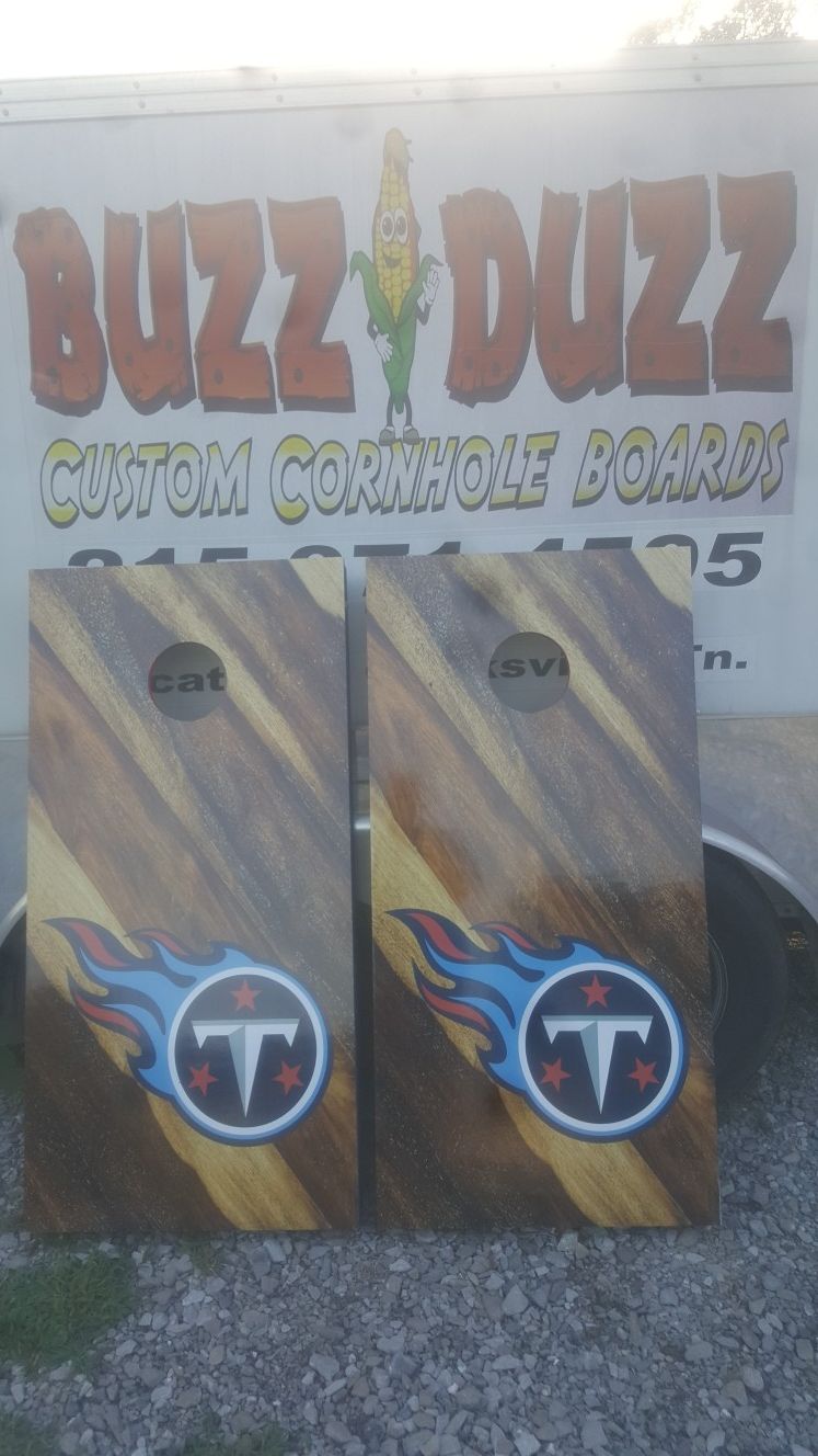 CUSTOM CORN HOLE BOARDS WITH MATCHING BAGS