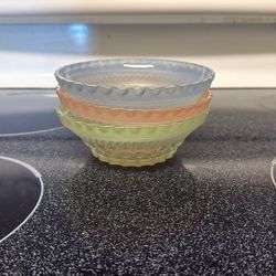 Vintage glass bowls