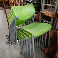 Green Plastic Chairs 7