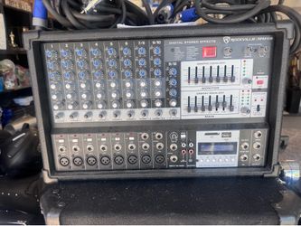 Rockville RPM109 12-channel powered mixer.
