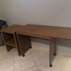 Small Desk With Matching Shelf 