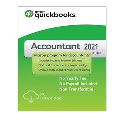 QuickBooks Accountant 2021 3 Users No Subs Version