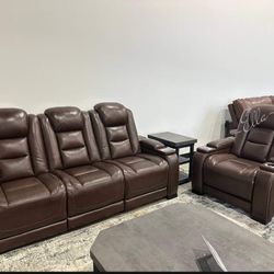 The Man-Den Gray Power Reclining Sofa And Recliner

Ashley Furniture