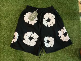 Black denim tears shorts brand new size small
