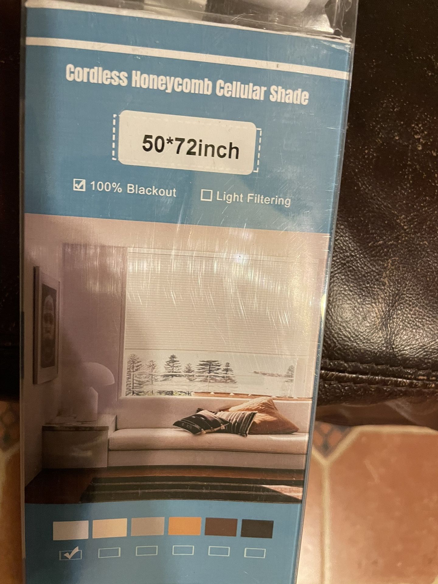 Cordless Honeycomb Shade 50x72on