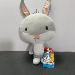 10" Toy Factory Looney Tunes Bugs Bunny Chibi Warner Bros Stuffed Plush Animal