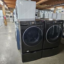 Blow Out Sale Warehouse Full Of Nice Like Brand New Washer Dryer Fridge Stove Oven Stackable Free Warranty Only 65for Financing 90day TO Pay 