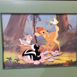 1997 Walt Disney Bambi Exclusive Commemorative Lithograph 