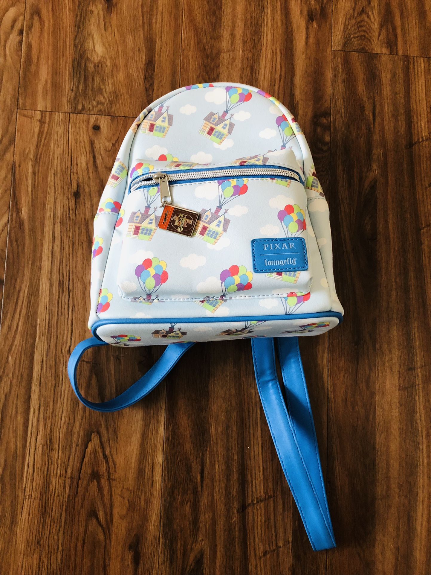 Loungefly Pixar UP House Balloons Clouds Allover Print AOP Mini Backpack