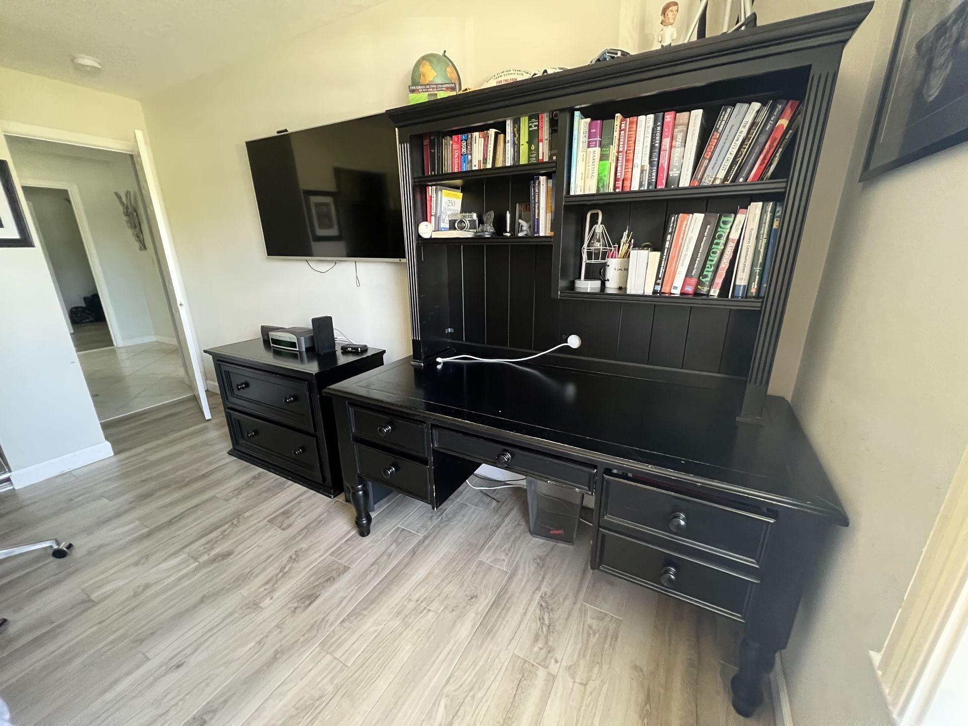Pottery Barn Desk And Filing Chest / Cabinet