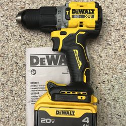 *NEW* Dewalt 20XR 1/2” Hammer Drill #DCD806 and 4.0Ah Battery