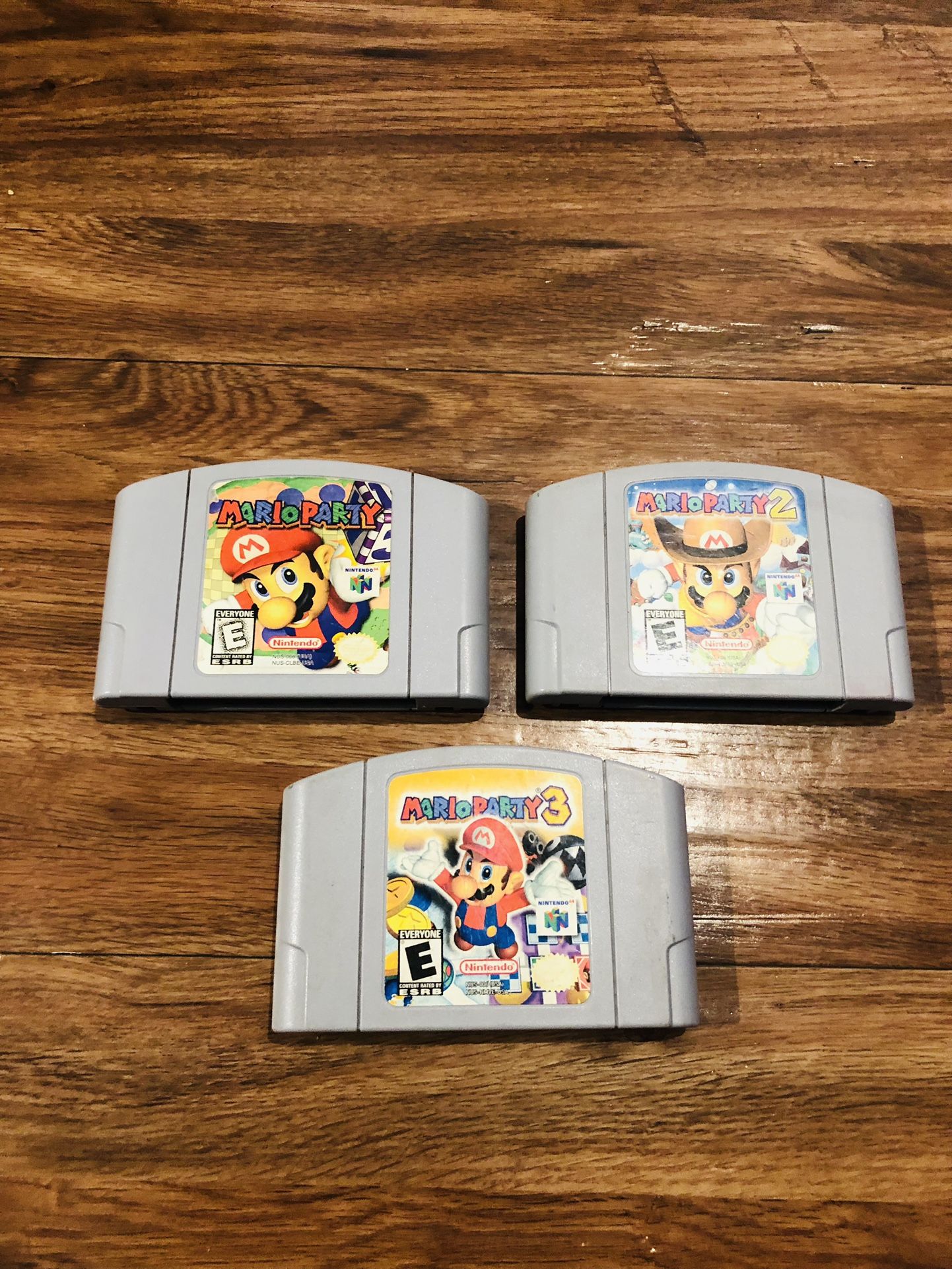 Nintendo N64 Mario Party 1, 2 & 3 Games