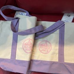 Trader Joe’s Large Lavender Tote Bags