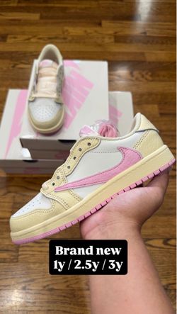 Travis Scott Jordan 1 Low Shy Pink