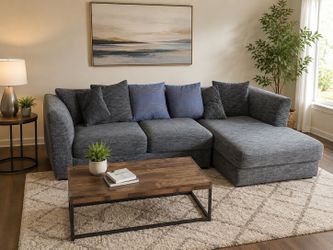 Modern gray sectional