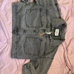 Women Jean Jacket Black