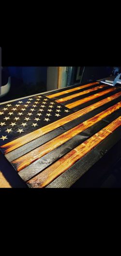 Wood American Flag