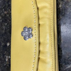 Vintage Brighton Yellow Leather Wallet