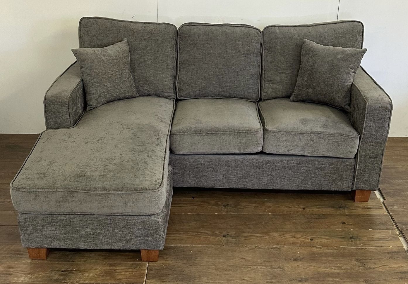 Reversible Gray Sectional Couch 