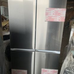 Brand New Out Box Samsung Smart 4-Door Refrigerator Stainless Steel 