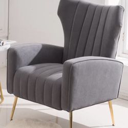 Gray Wingback Chairs!!!! YOU GET 2  CHAIRS!!!!!