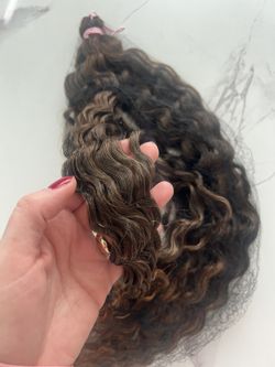 Brown Human Mix Synthetic Braiding Hair