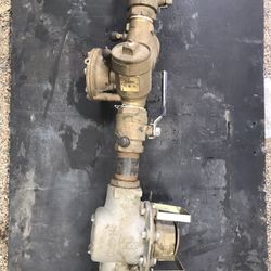 Water Meter W/back flow Preventer & Valves. 