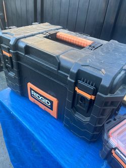 2 RIDGID Hard Tool Boxes Storage Case
