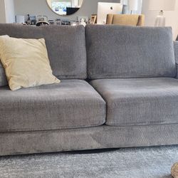 Large Deep Seated Sofa Couch & Loveseat & Ottoman
