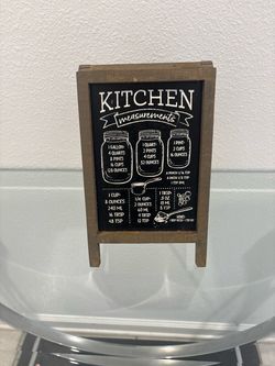 Kitchen Measurements Sign