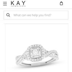 10kt White Gold Dimond Ring