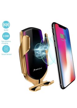 Wireless charging phone holder