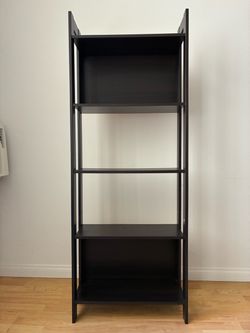 Black Metal 5-Tier Bookshelf