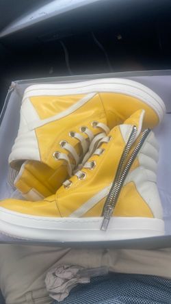 Rick Rick Owens Yellow Jumbolaced Geobasket 10.5
