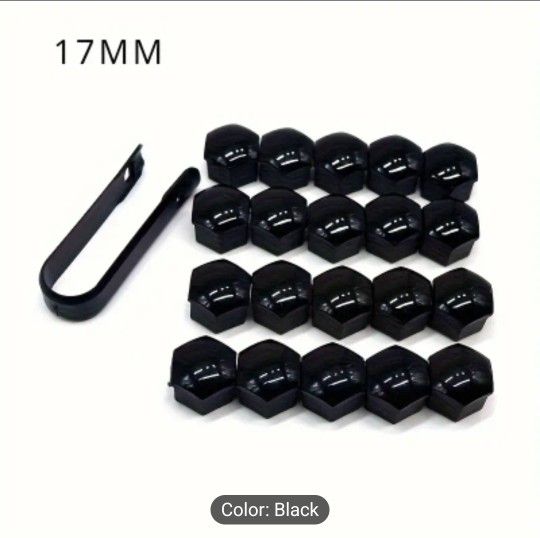 20pcs/Set Wheel Nut Rim Cover, 17mm Nut Car Wheel Auto Hub Screw Protection Anti-Theft Cover Cap For Car