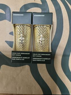 Starbucks Gold Keychain 2022