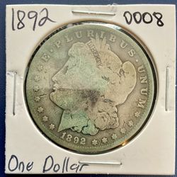 1892-S Morgan Silver Dollar
