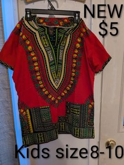 Kids Dashiki Shirt 8-10