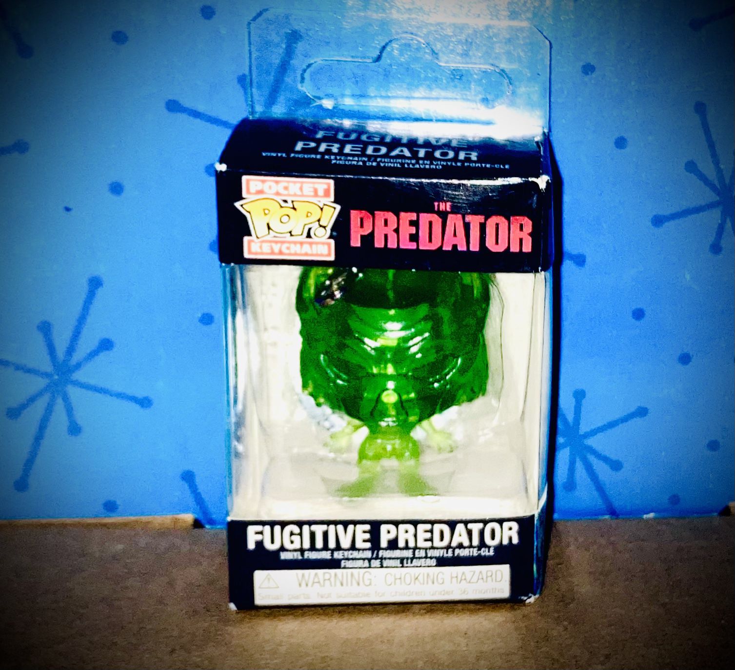The Predator Pocket Pop! Keychain Fugitive Predator (Clear Green)