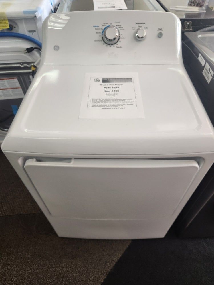 6.2 cu. ft. Electric Dryer in White